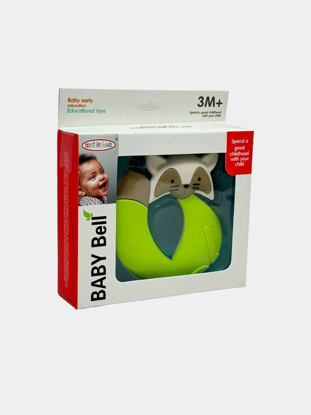 Silikon Teether "Owl/Fox" sensorika va motorika uchun, BPA-free. — 2-rasm