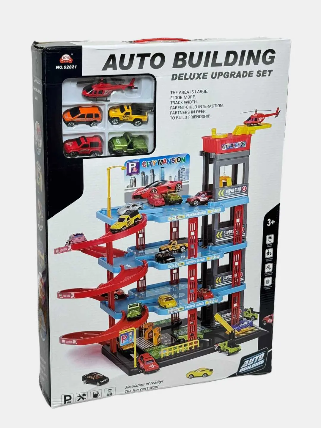 O'yin to'plami Garaj avtoturargoh Auto Building 4 qavatli, lift va 5 mashina bilan — 5-rasm