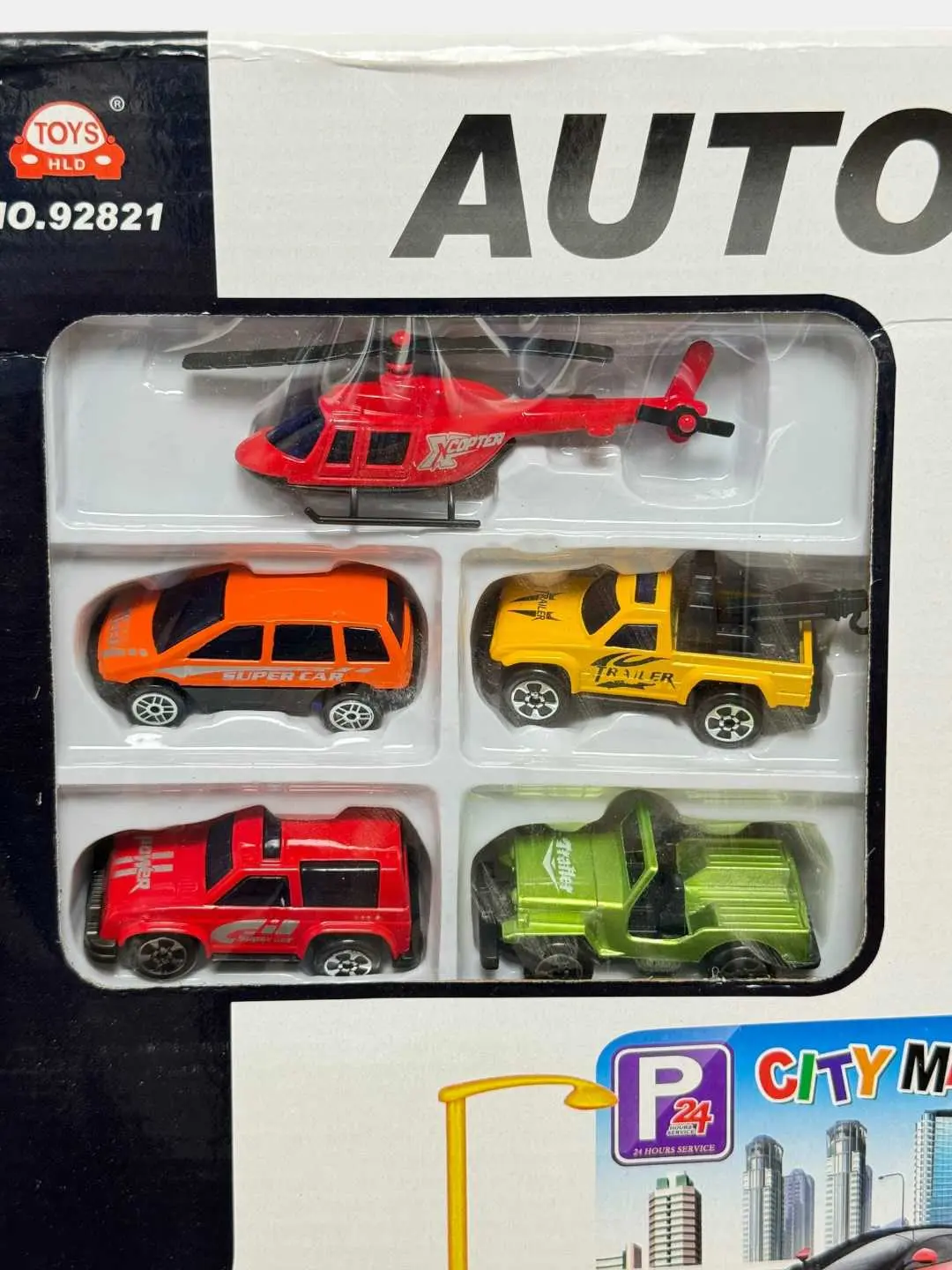 O'yin to'plami Garaj avtoturargoh Auto Building 4 qavatli, lift va 5 mashina bilan — 7-rasm