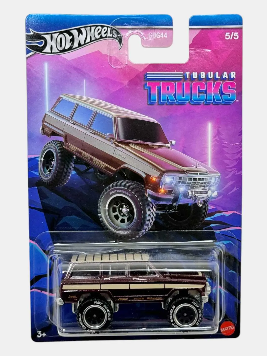 Hot Wheels Tubular Trucks Chevy Blazer 4x4 metall mashinasi, 80-yillar retro dizayn, 3 yoshdan oshgan kolleksioner mashinasi, Vnedoro'jnik muxlislari uchun sovg'a — 5-rasm