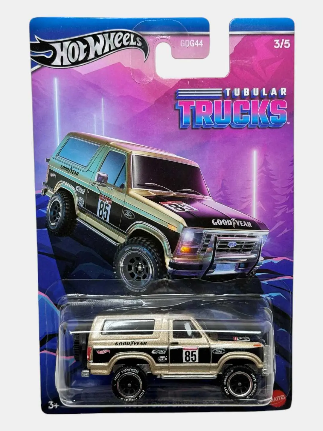 Hot Wheels Tubular Trucks Chevy Blazer 4x4 metall mashinasi, 80-yillar retro dizayn, 3 yoshdan oshgan kolleksioner mashinasi, Vnedoro'jnik muxlislari uchun sovg'a — 2-rasm