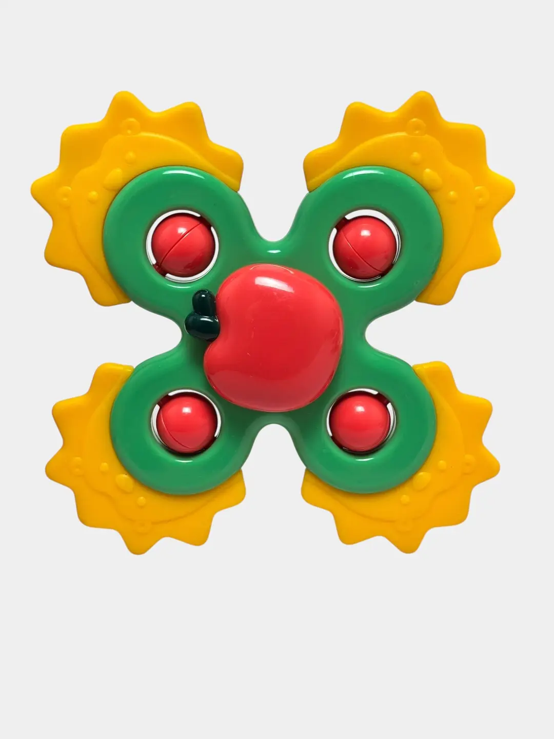 O'yinchoq Spinner chaqaloqlar uchun, Yorqin hayvonlar, Motorika va sezgilar rivojlanishi, Xavfsiz plastmassa — 3-rasm