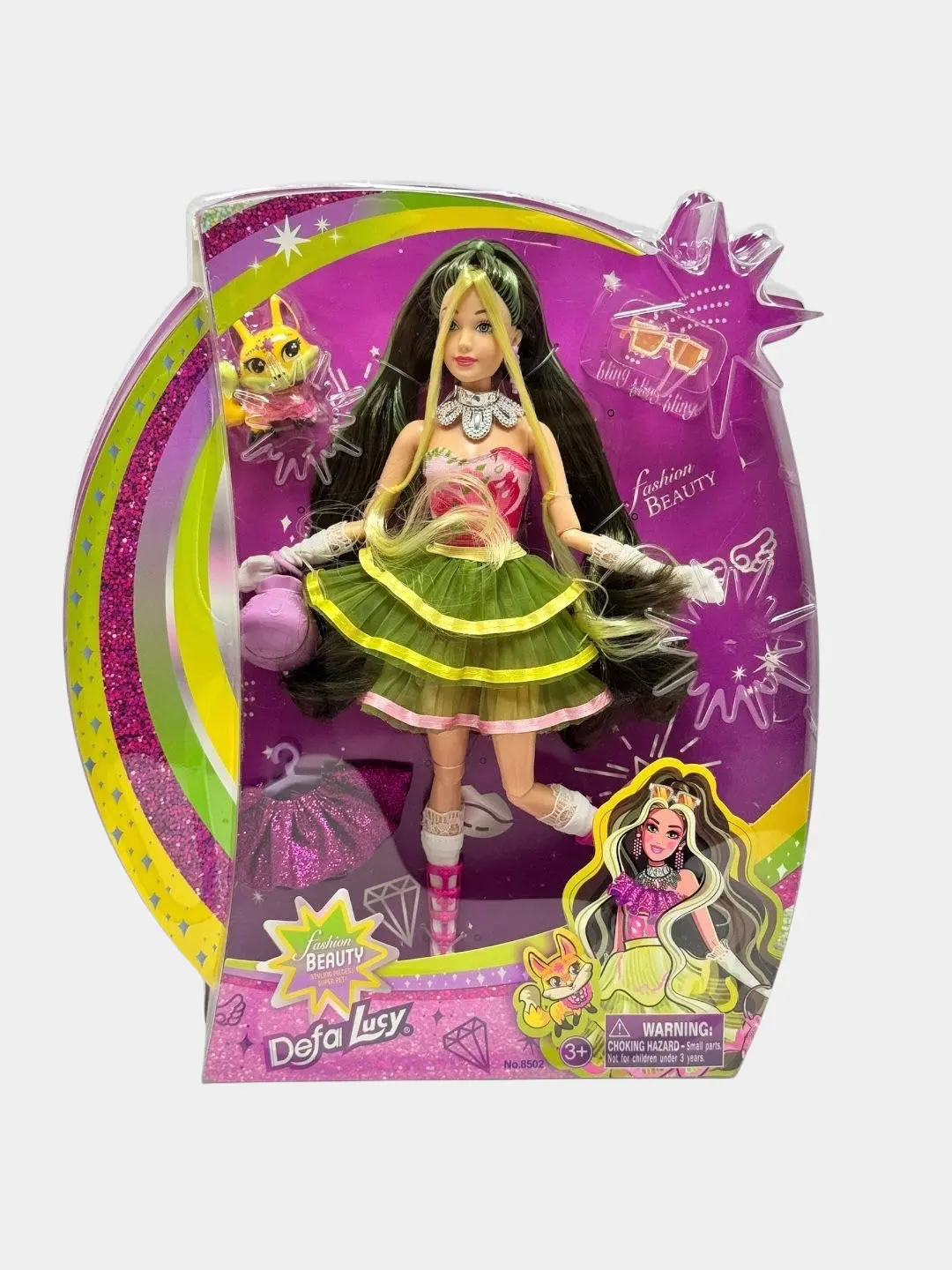 Defa Lucy Fashion Beauty qo'g'irchog'i, bo'g'inli, uy hayvoni va aksessuarlar to'plami — 9-rasm