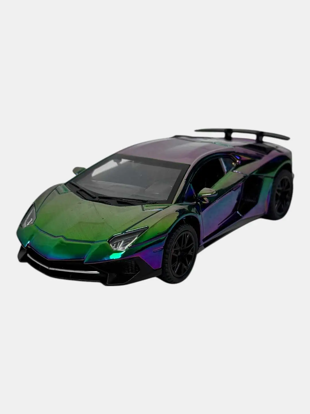 Модель автомобиля Lamborghini Sián металлическая зелено-фиолетовая 1:32