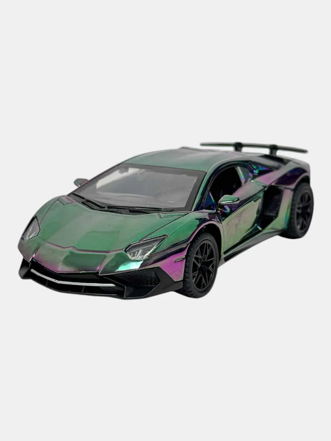 Lamborghini Sián metal avtomobil modeli yashil-binafsha rang 1:32 — 5-rasm