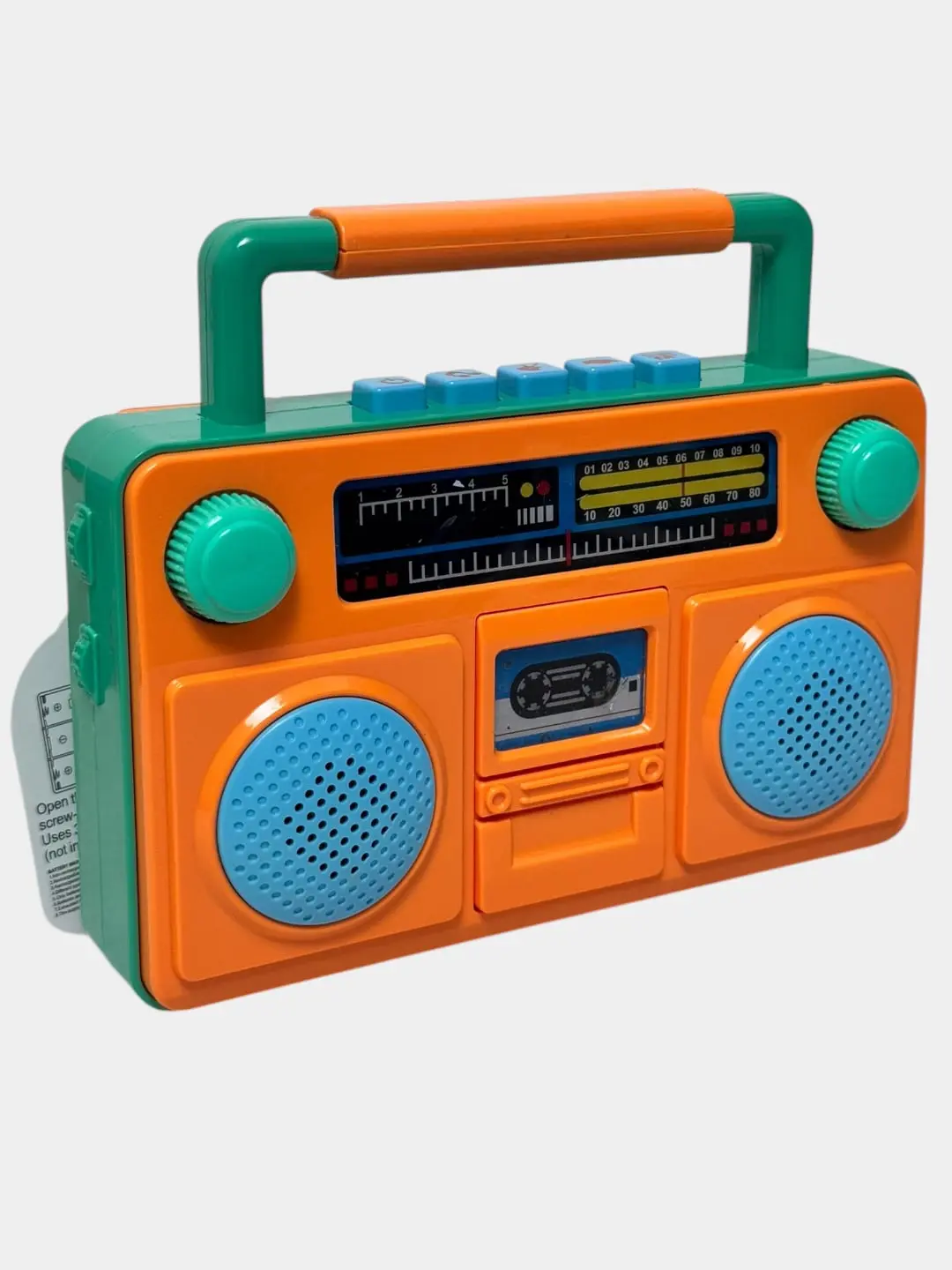Retro magnitofon, rivojlantiruvchi musiqali o'yinchoq, 1 yoshdan oshgan bolalar uchun, mayda motorika — 3-rasm