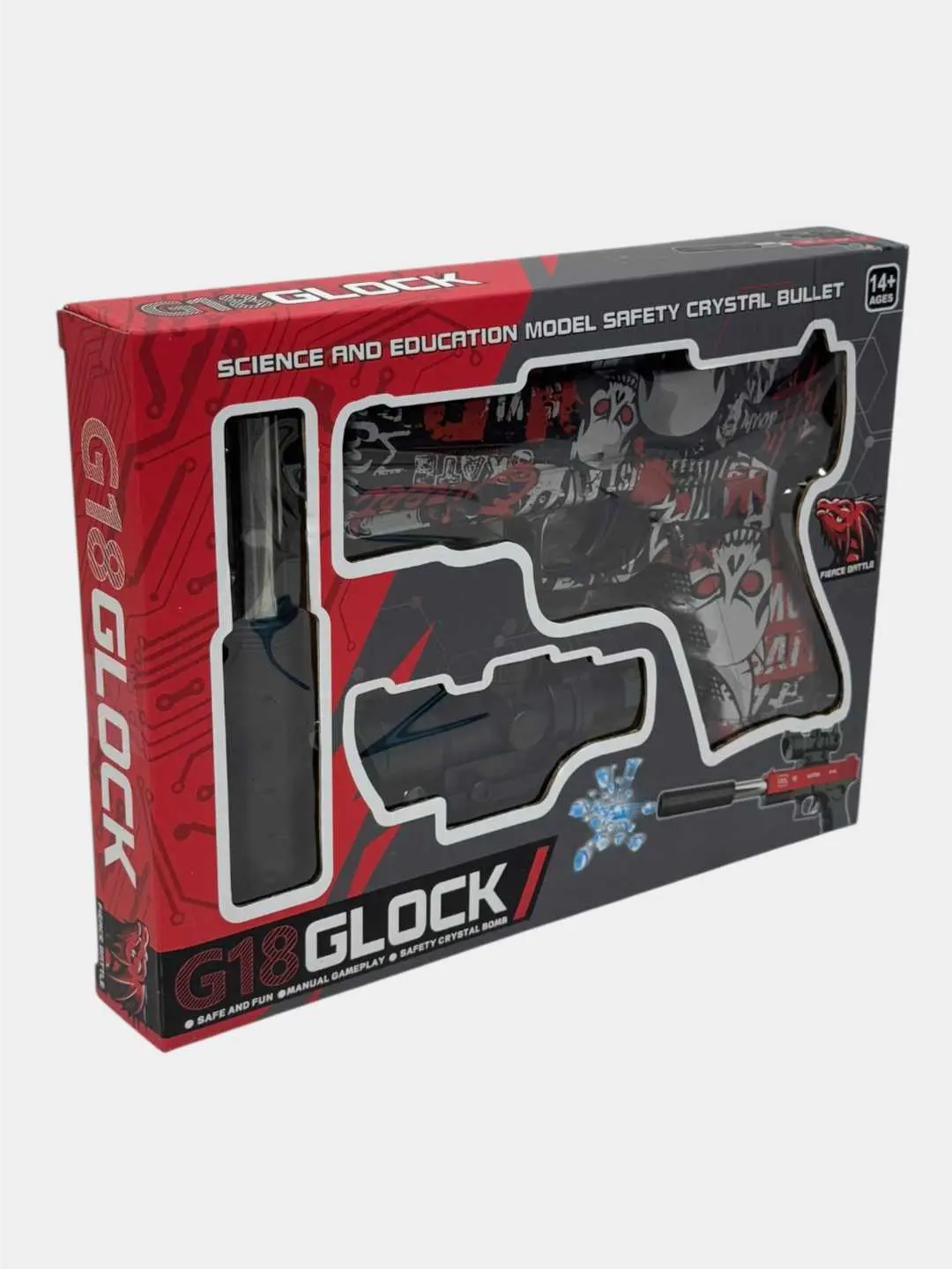 Interaktiv Glock to'pponcha to'plami EVA yumshoq o'q bilan, aniqlik va muvofiqlik uchun, bolalar uchun. — 3-rasm