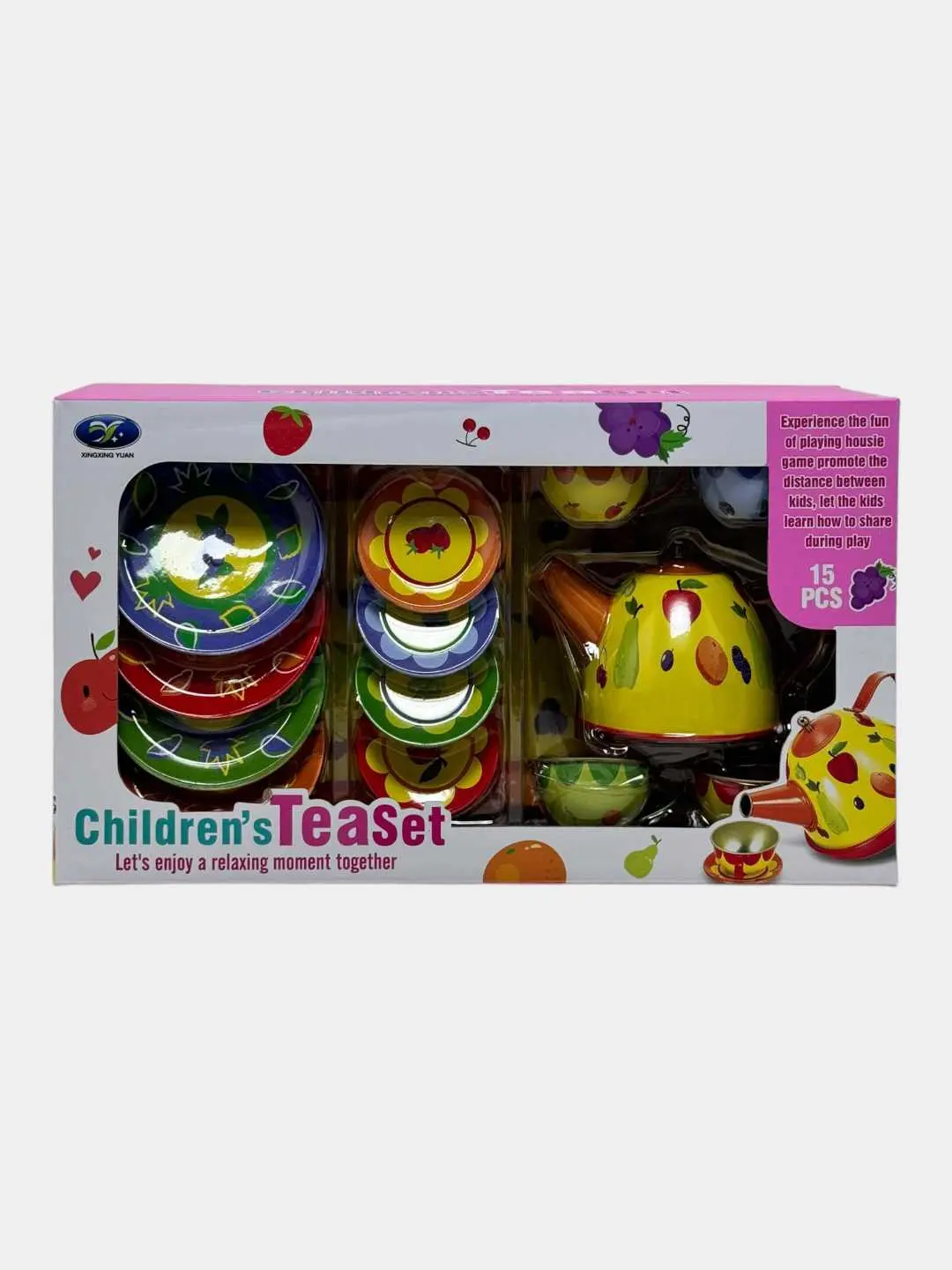 Bolalar choy servizi Playhouse 15 element yorqin rivojlantirgich 3+ — 2-rasm