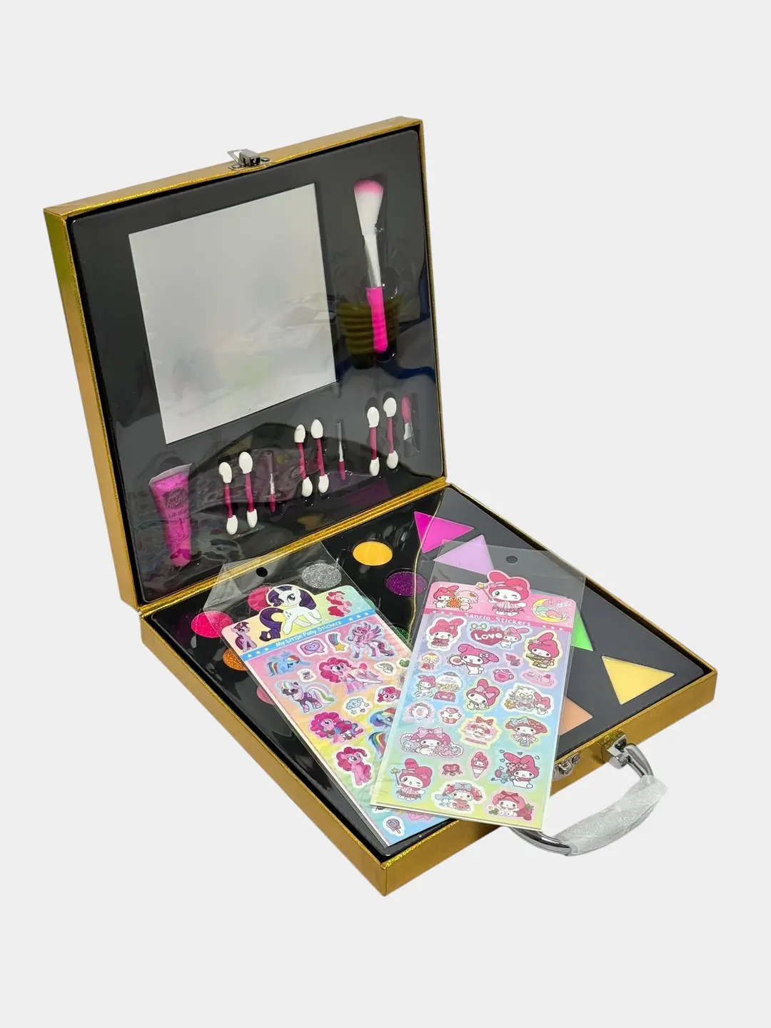 Bolalar kosmetika to'plami Makeover Studio, My Little Pony/Sanrio bilan, 40 rang, 8 yoshdan. — 2-rasm