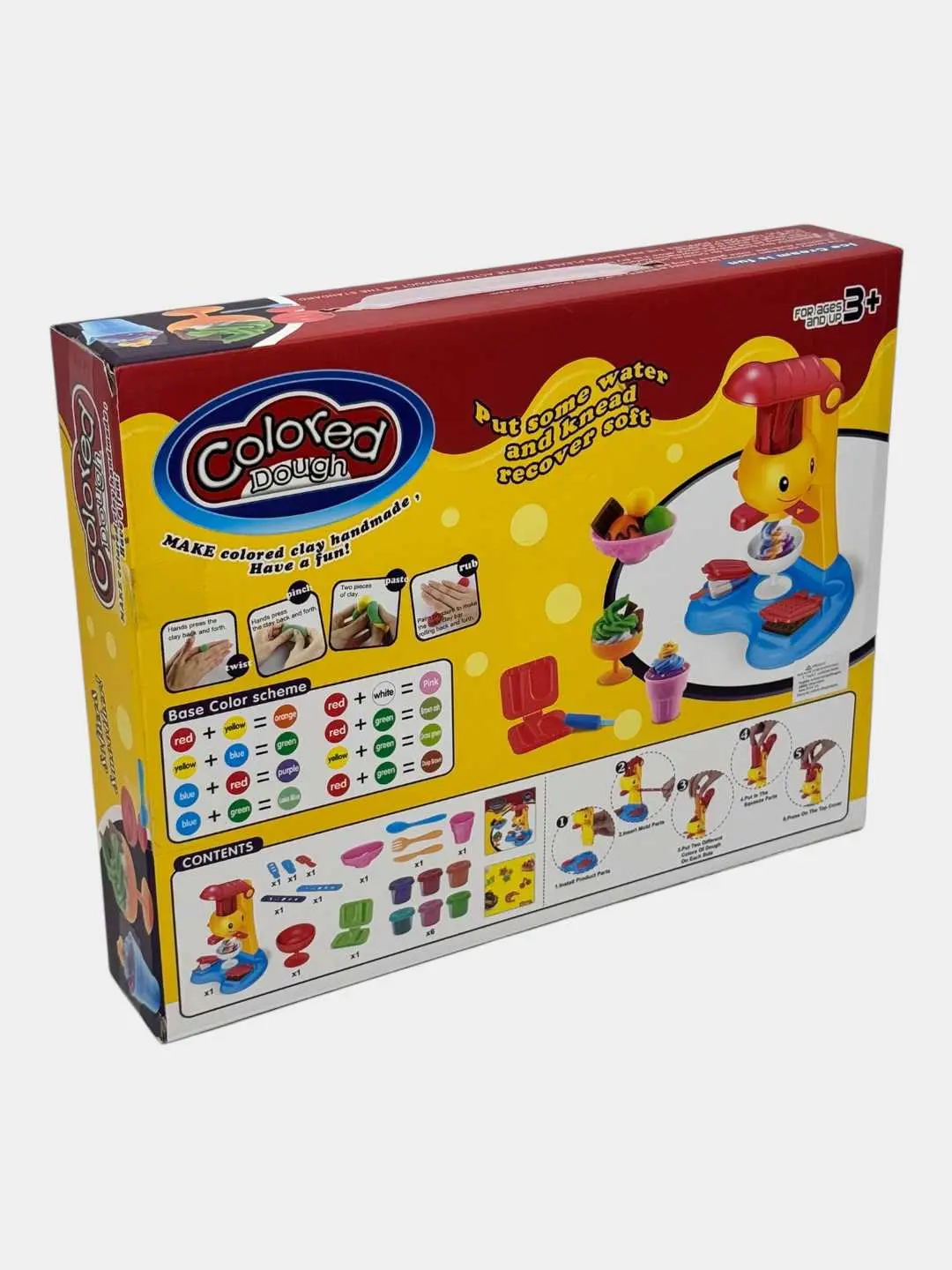 Plastilin to'plami Muzqaymoq, bolalar uchun qoliplar va aksessuarlar bilan — 3-rasm