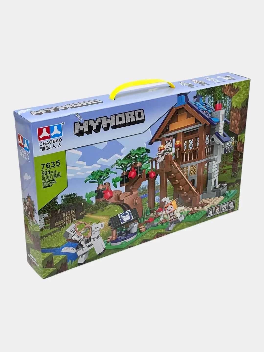 Minecraft konstruktori 504 detalli ijodiy o'yin uchun rivojlantiruvchi to'plam 6+