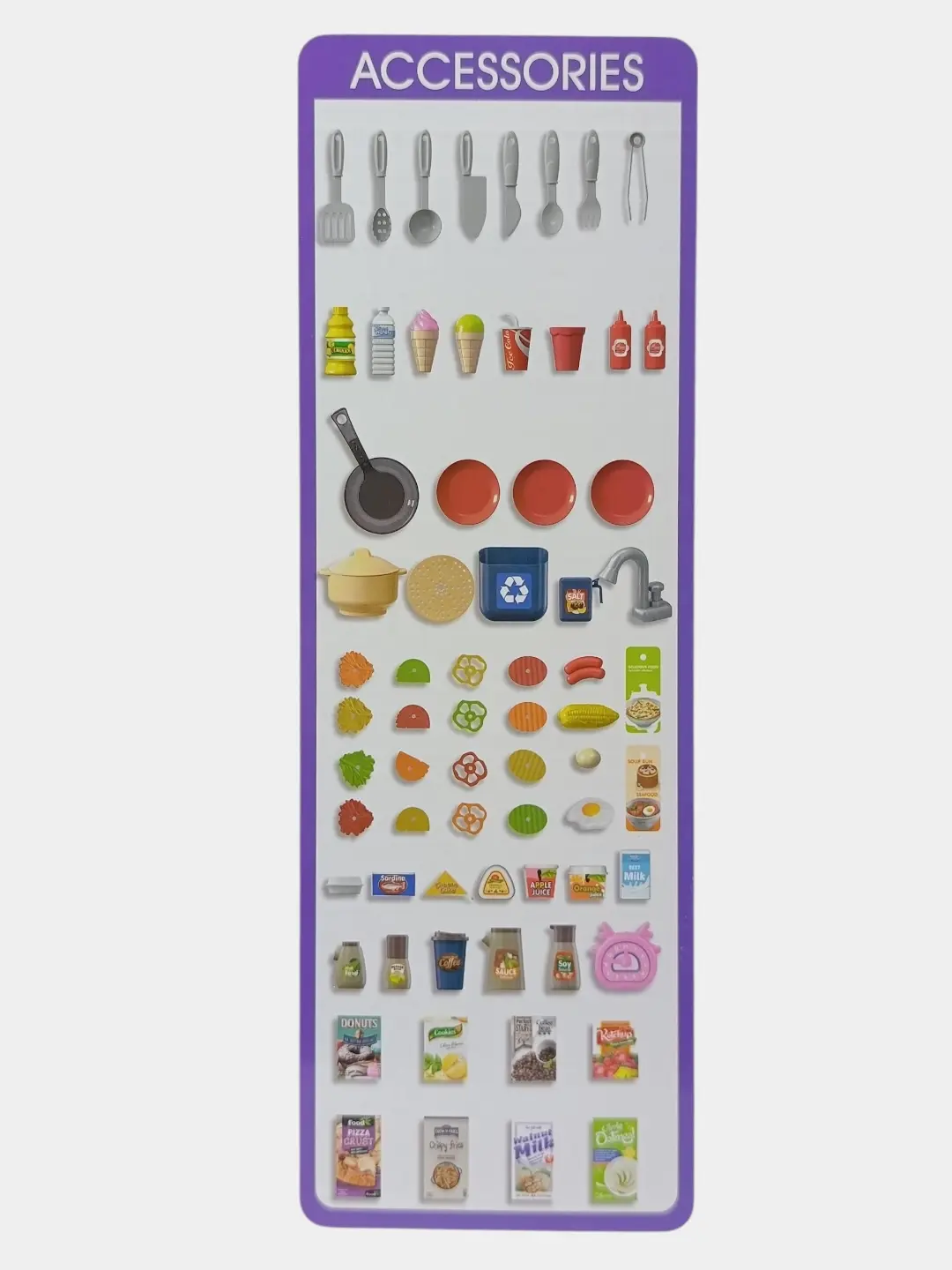 Chef Kitchen o'yinchoq oshxonasi, aksessuarlar va ovozli, 3 yoshdan boshlab rol o'yinlari uchun — 6-rasm