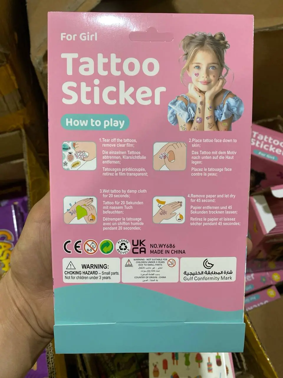 Bolalar uchun rangli tatuirovka stikerlari ijod uchun. Kodi. 26850 — 2-rasm