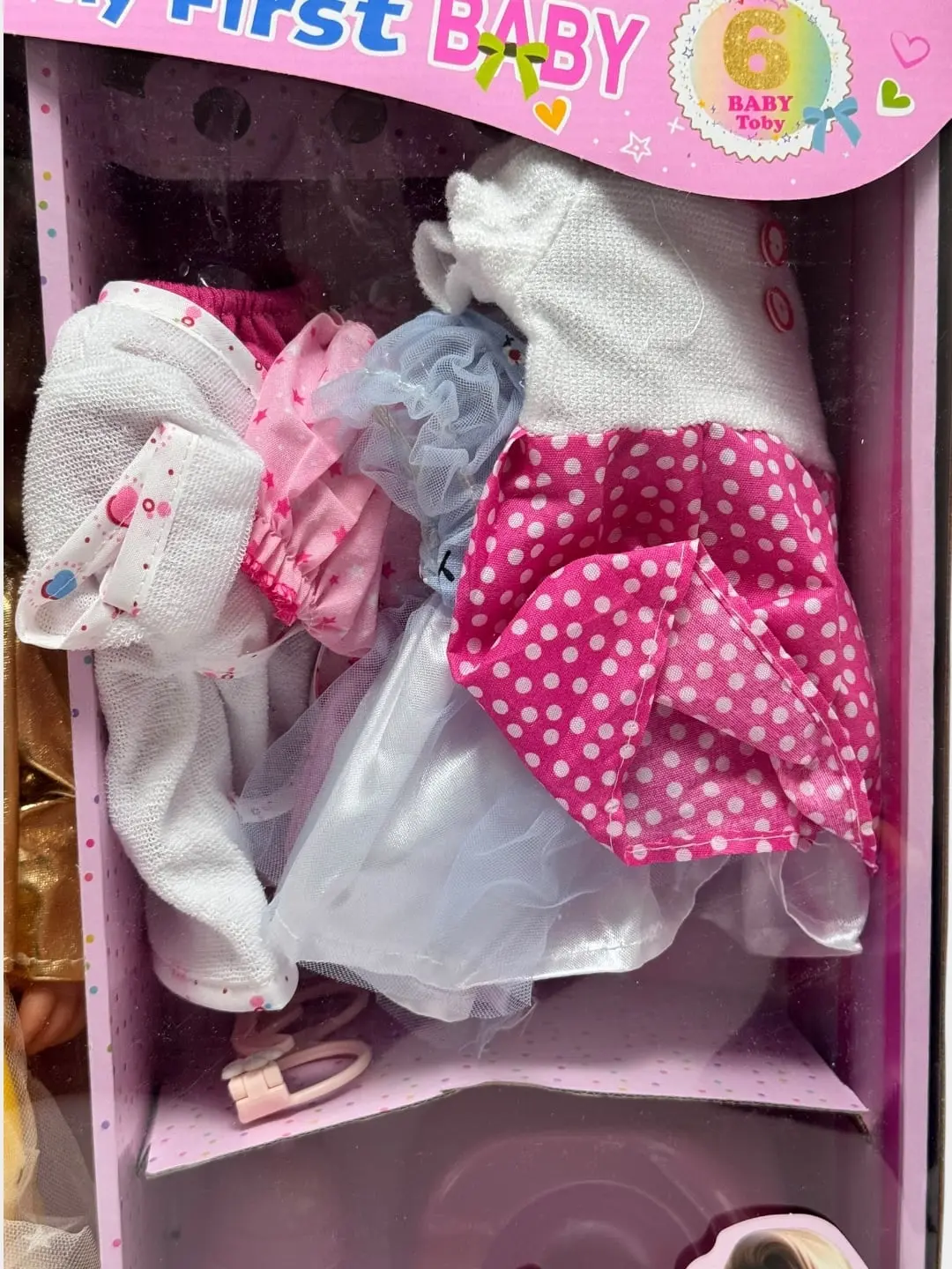 Baby Toby 38 sm pupsi, Realistik, Kiyimlar va aksessuarlar bilan, Rol o'yinlari uchun — 4-rasm