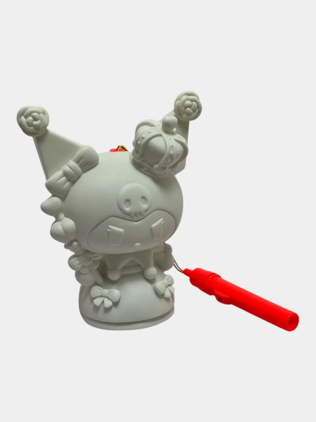 DIY Kuromi Rasmli Kopilka va Tunchiroq, Keramik figurkachalik bo'yash uchun, 3 yoshdan boshlab bolalar uchun ijodiy sovg'a Motorika rivojlanishi — 2-rasm