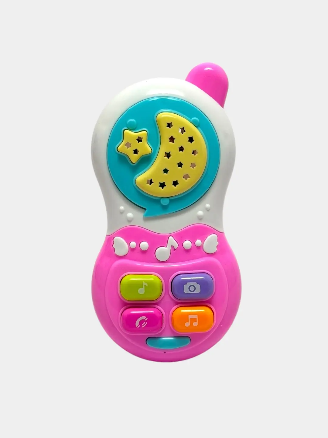 Mush quloqcha bolalar uchun musiqa bilan rivojlantiruvchi telefon, yoritgichli va ovozli, 6 oydan boshlab Kod. 27027