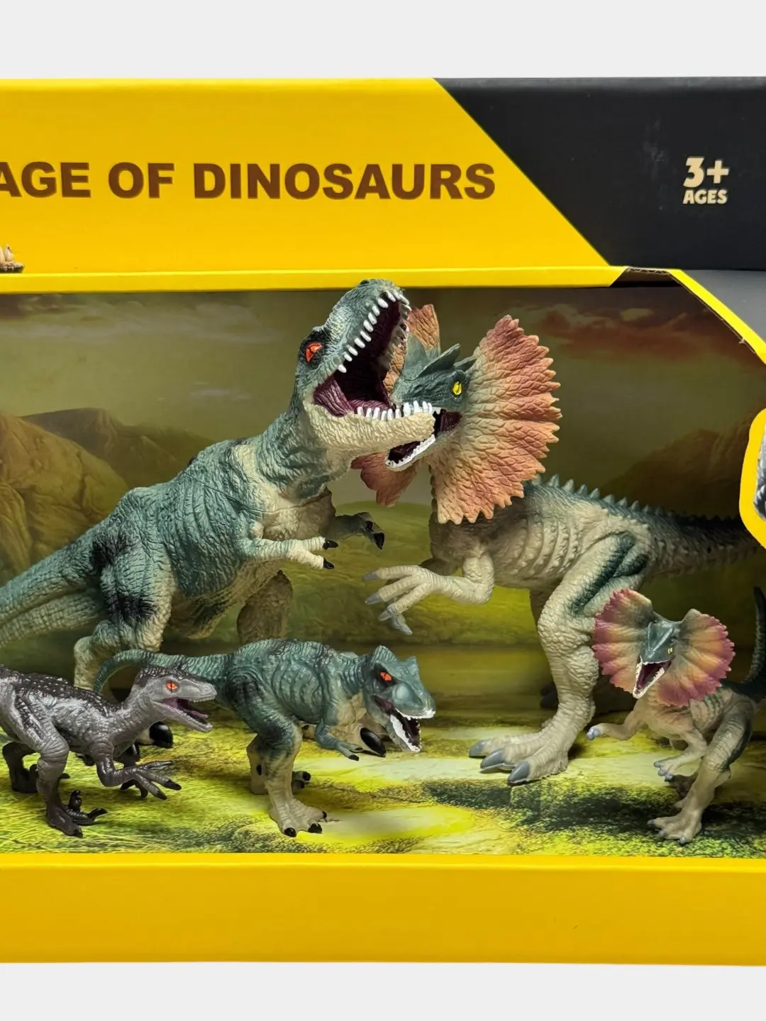 Dinozavr figurkalari to'plami, Realistik kolleksion o'yinchoqlar, 3 yoshdan oshgan bolalar uchun, Motorika rivoji — 3-rasm