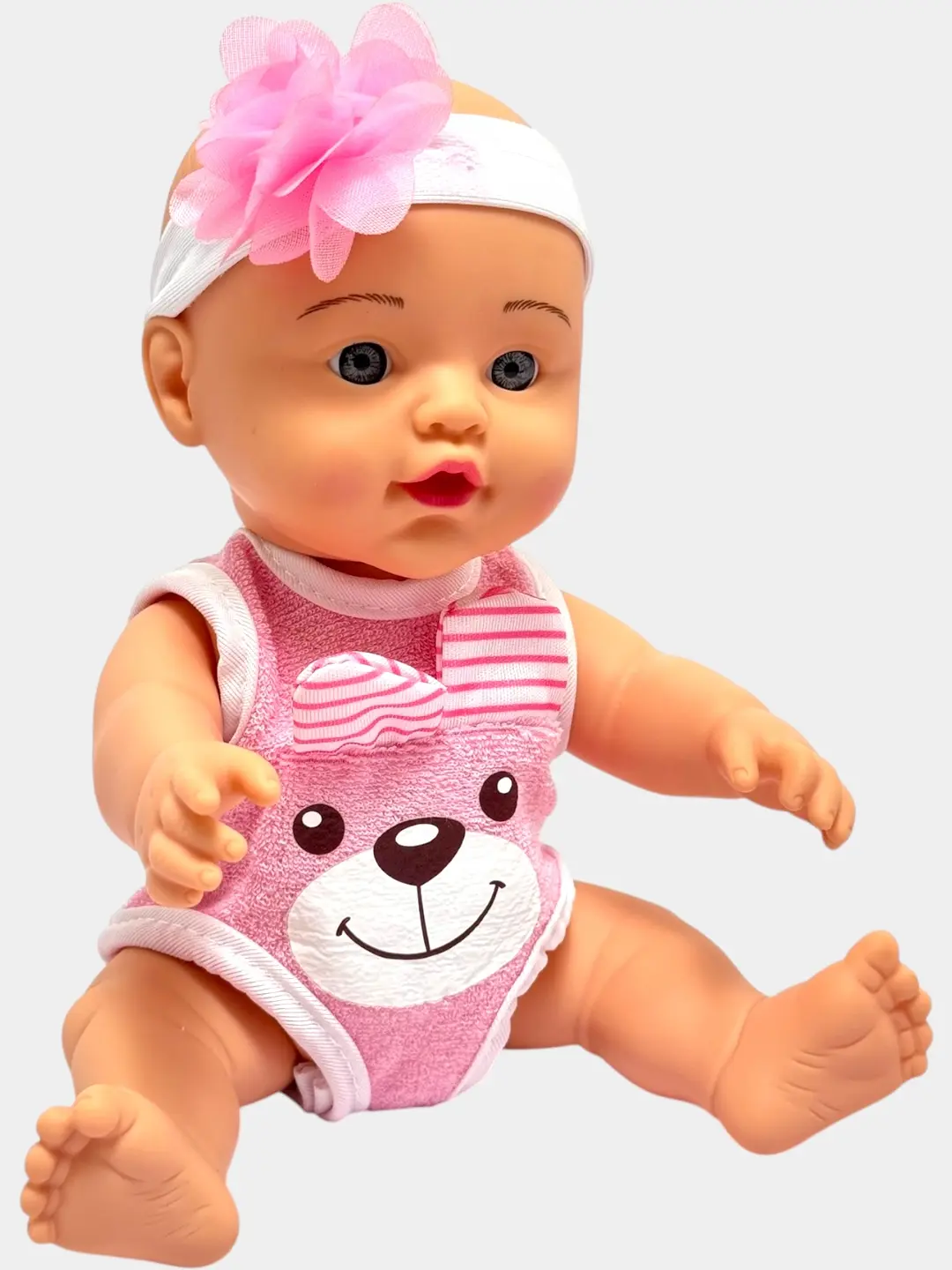 Little Baby 25 sm o'yinchoq qo'g'onchoq bantiklarli bolalar rivojlanishi uchun. — 2-rasm