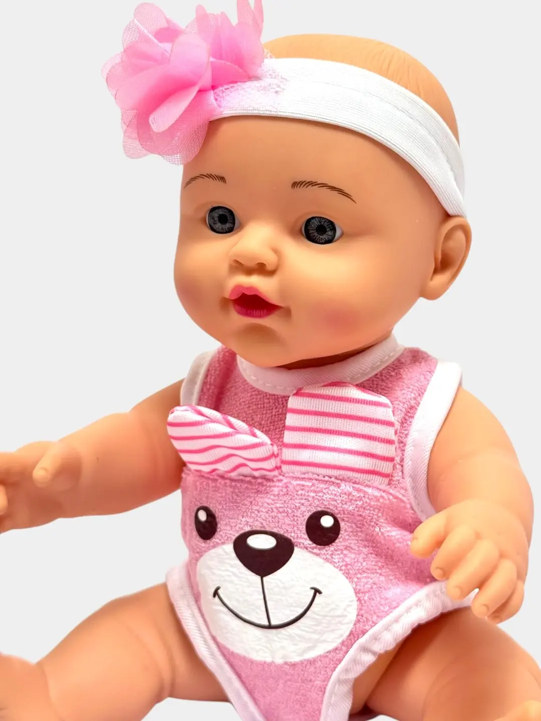 Little Baby 25 sm o'yinchoq qo'g'onchoq bantiklarli bolalar rivojlanishi uchun. — 3-rasm