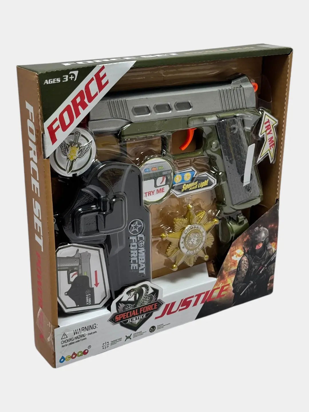 Special Police o'yin to'plami, kobra va nishonli pistolet, 3 yoshdan kichik bolalar uchun — 2-rasm