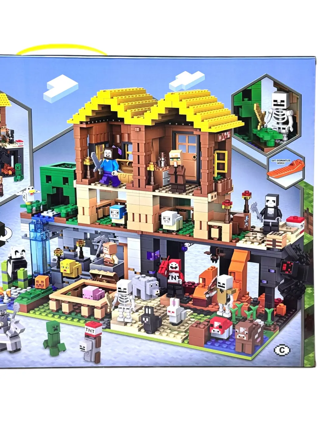 Minecraft G'or Konstruktori, 1415 detal, ABS plastmassa, personajlar figurkalari, 6+ yosh bolalar uchun — 4-rasm