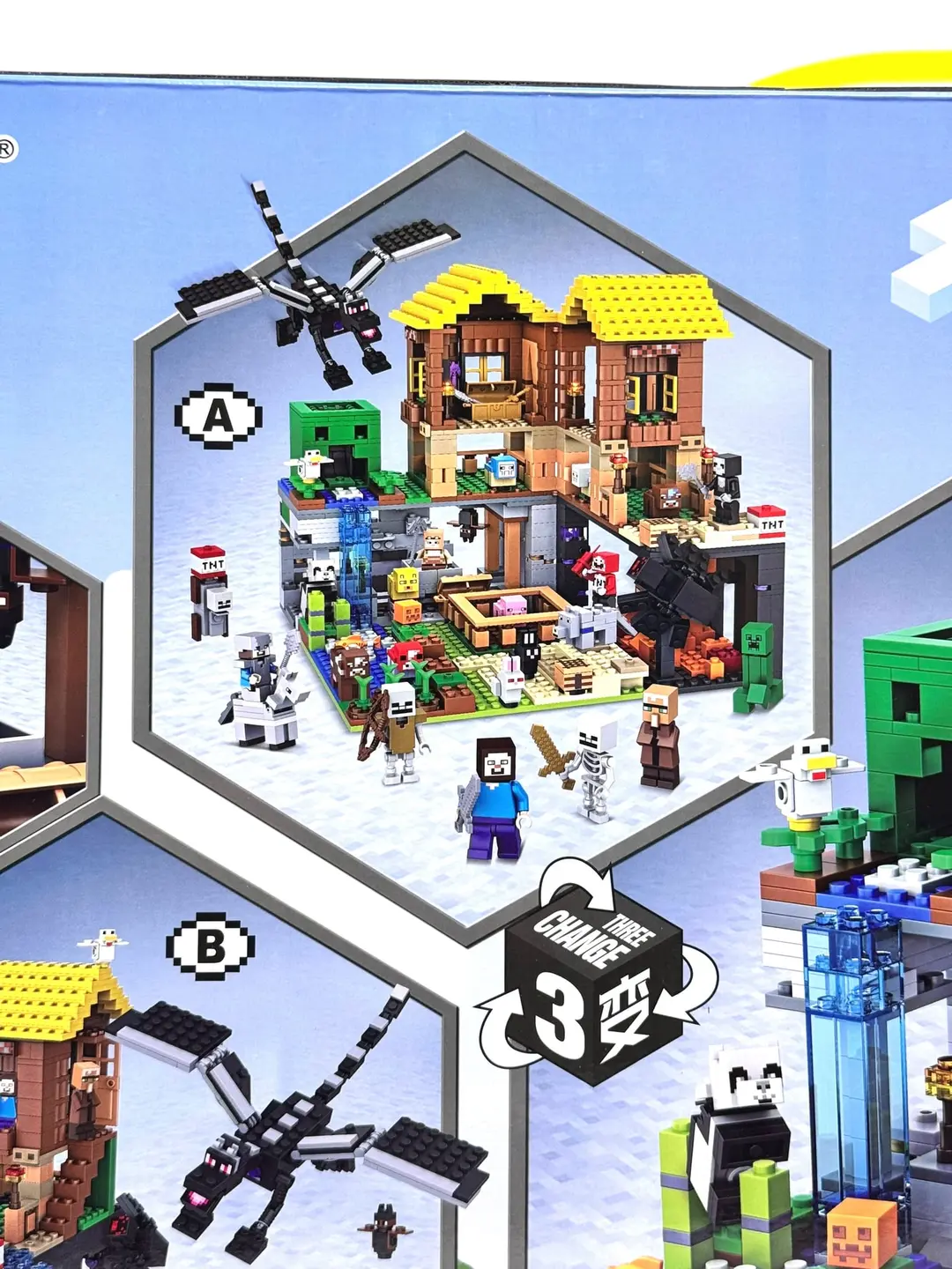 Minecraft G'or Konstruktori, 1415 detal, ABS plastmassa, personajlar figurkalari, 6+ yosh bolalar uchun — 6-rasm