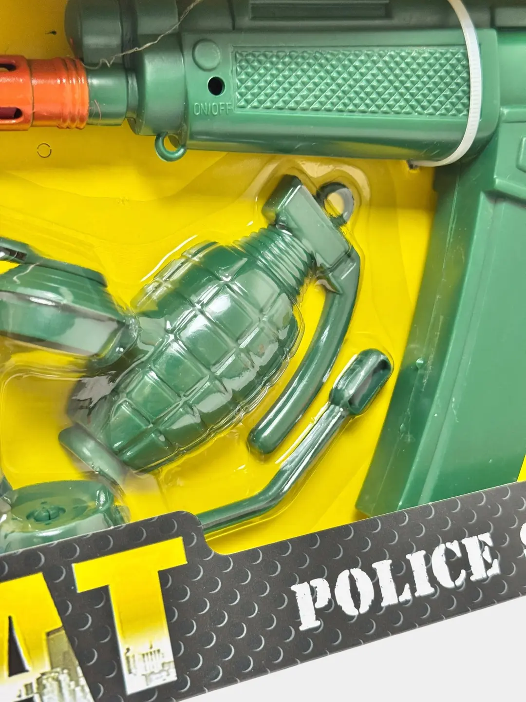 SWAT/Police to'plami plastik, ro'lli o'yinlar uchun, aksessuarlar bilan, bolalar uchun. — 6-rasm