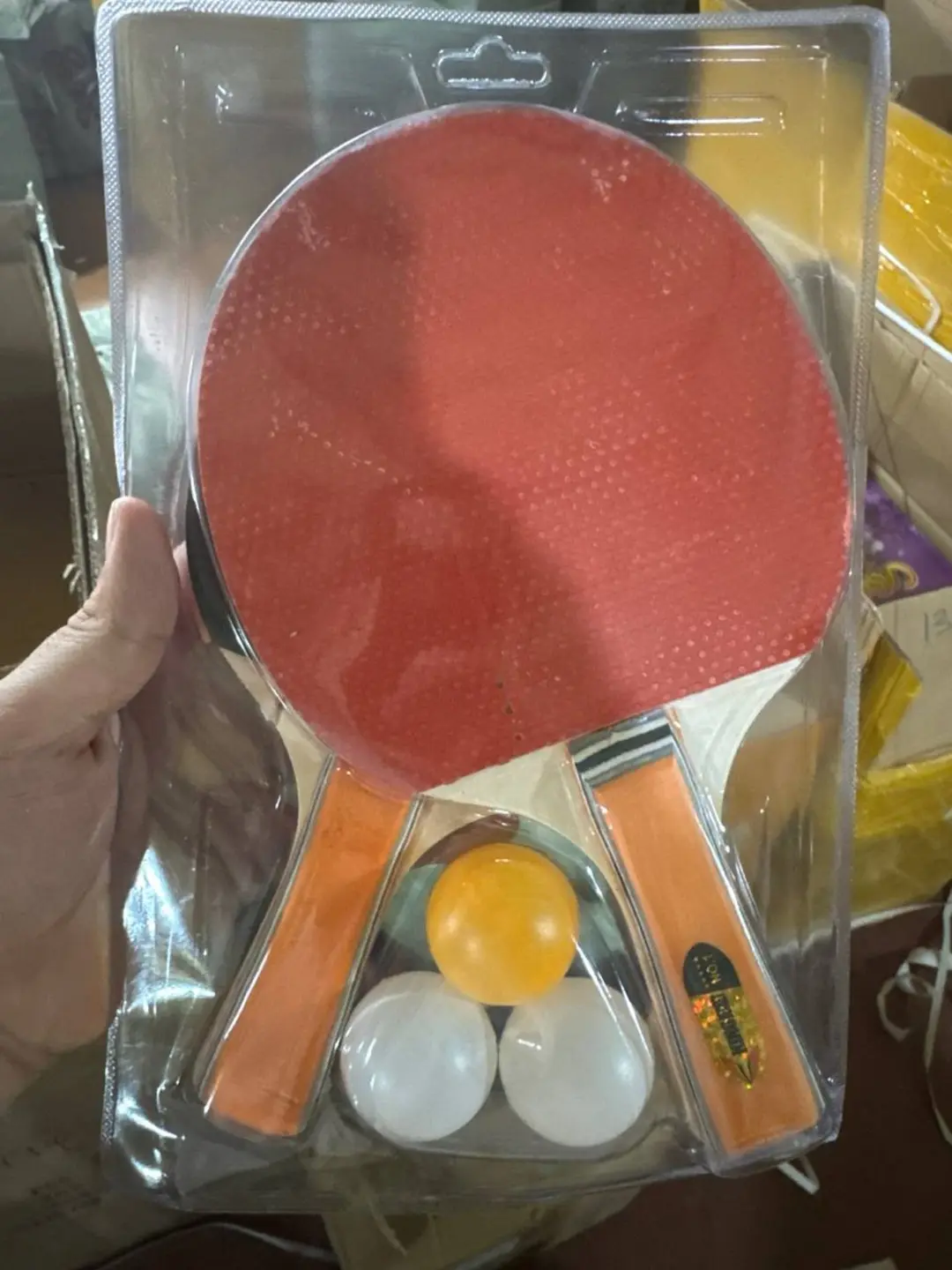 KINGBECKET stol tennisi to'plami, 2 ta raketa va 3 ta to'p, Bolalar va oila uchun, Rivojlantiruvchi sport sovg'asi — 2-rasm