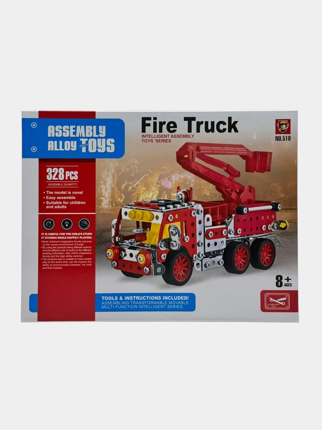 Metall o'tga qarshi konstruktor 3D model 328 qism 8+ yosh — 2-rasm