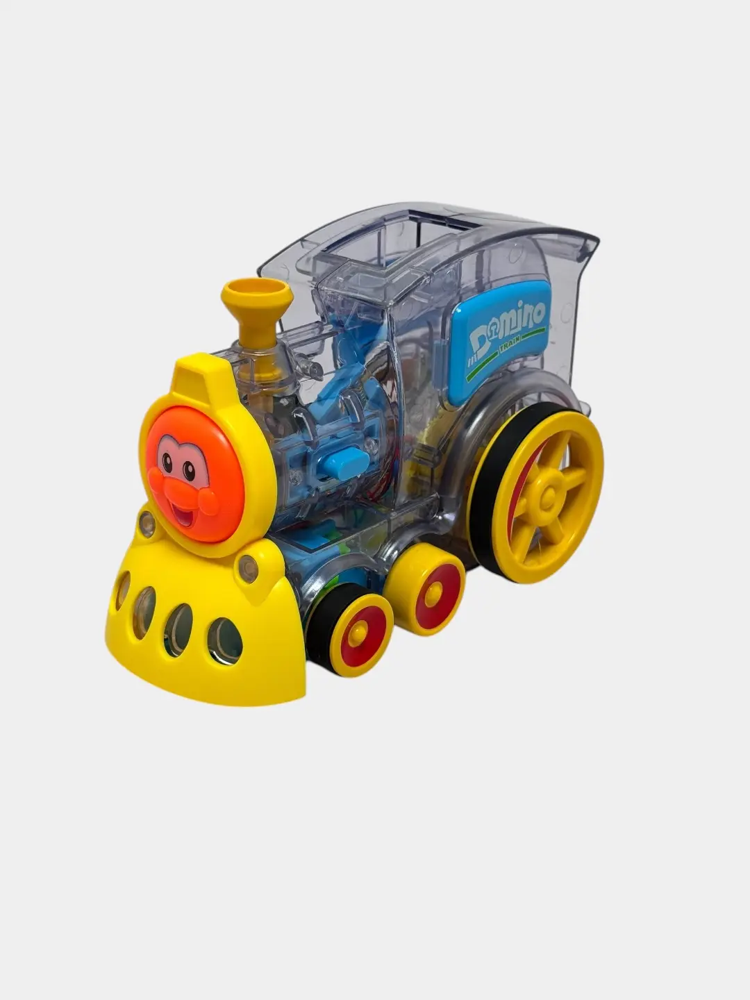 Mini domino poyezdi, Avtomatik nacha tashlash, 3 yoshdan oshgan bolalar uchun, Motorika rivojlanishi — 4-rasm