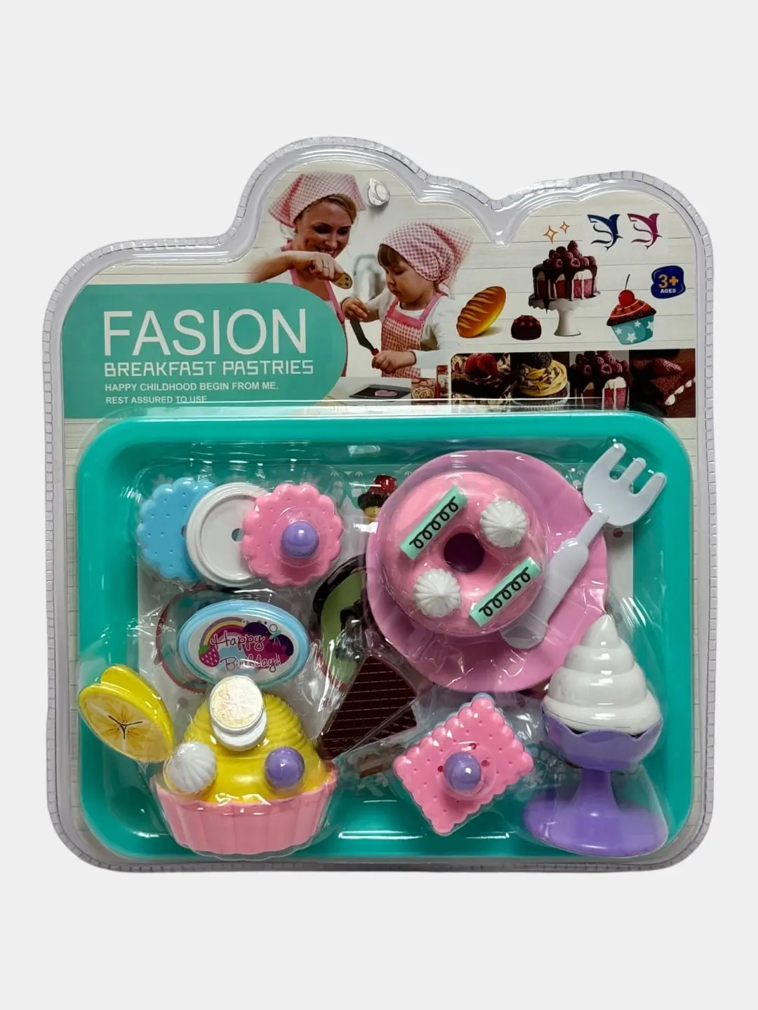 Игрушечный набор выпечки "Fasion Breakfast Pastries", Десерты для ролевых игр, Для девочек от 3 лет Развитие моторики