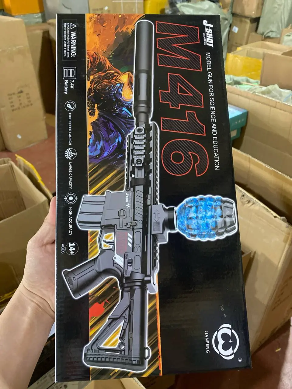 Автомат M416 J-SHOT, орбизные шарики, для подростков 14+