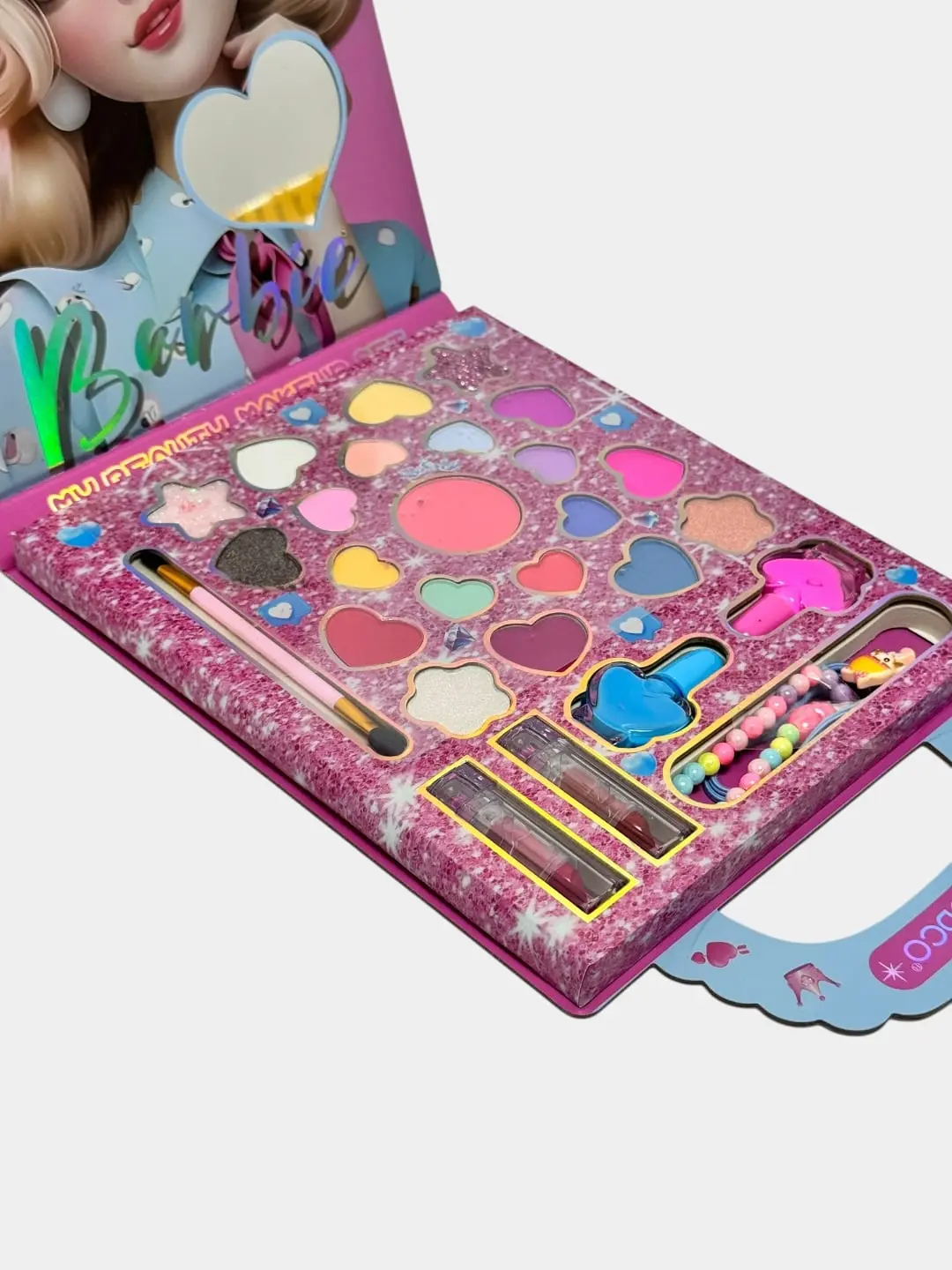Barbie qizlar uchun yaratuvchilik kosmetika to'plami, pushti, 6+ — 3-rasm