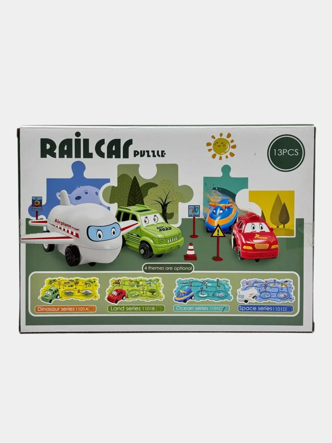 Mashina yo'li puzzle motorika rivojlanishi uchun 3+ bolalar o'yinchoq — 2-rasm