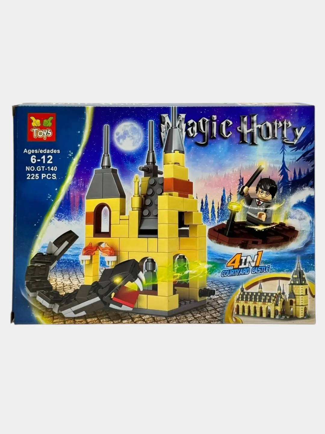 Konstruktor Garri Potter Magic Wizard Xogvarts qal'asi Germiona figurasi bilan, 236 detal — 3-rasm