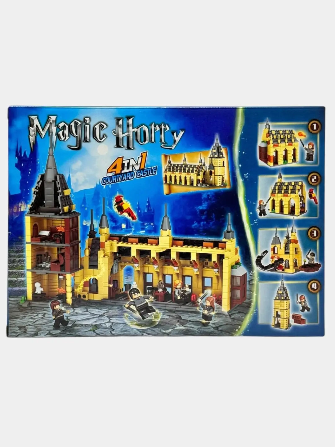 Konstruktor Garri Potter Magic Wizard Xogvarts qal'asi Germiona figurasi bilan, 236 detal — 5-rasm