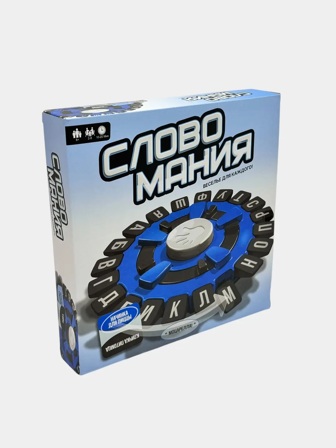 Настольная игра Слово Мания, Интерактивная викторина с таймером, Для детей от 8 лет и взрослых, 144 категории