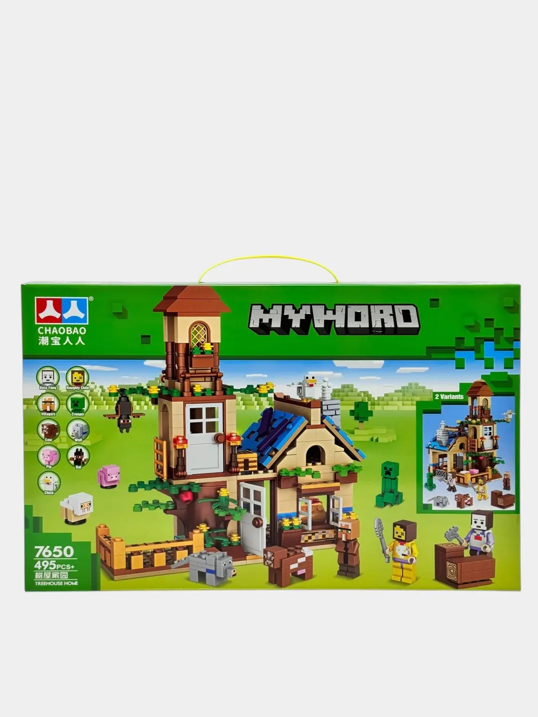 Minecraft konstruktori Daraxtdagi uy Treehouse Home, 495+ detal, bolalar uchun — 2-rasm