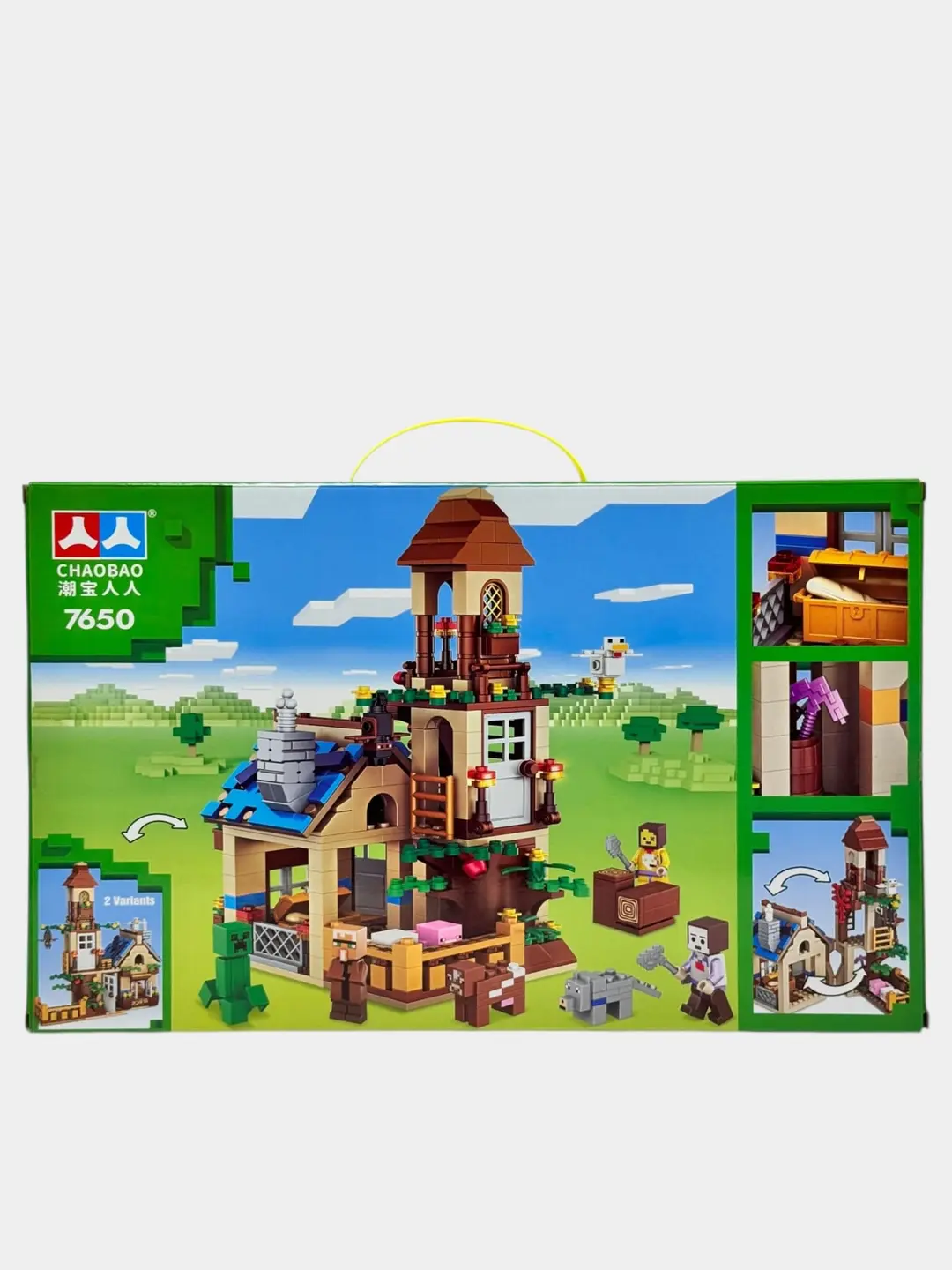 Minecraft konstruktori Daraxtdagi uy Treehouse Home, 495+ detal, bolalar uchun — 3-rasm