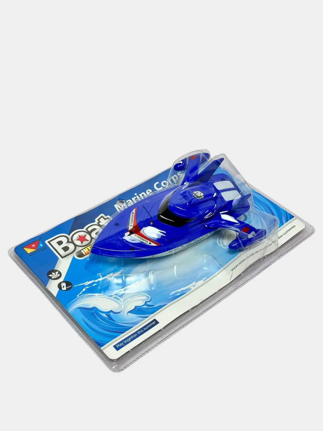 Batareya bilan ishlaydigan bolalar kемаси Ark.311-87 ko'k o'rgatuvchi 25 sm — 2-rasm