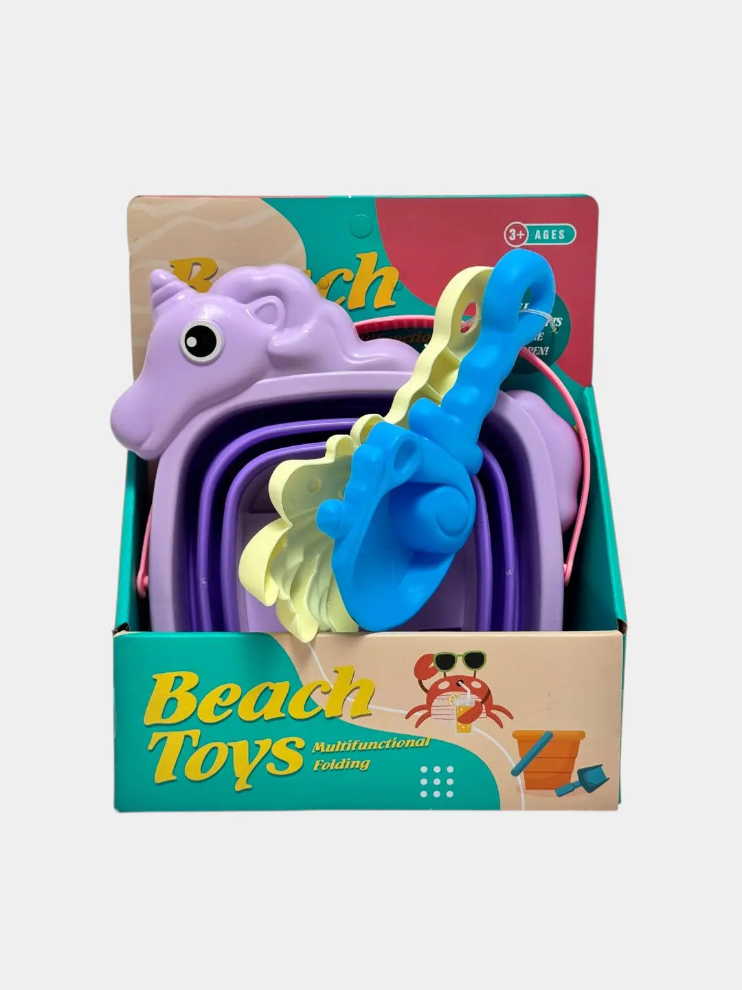 Beach Toys qum o'yinlari to'plami, Motorika va hissiyotni rivojlantirish, 3 yoshdan katta bolalar uchun — 2-rasm