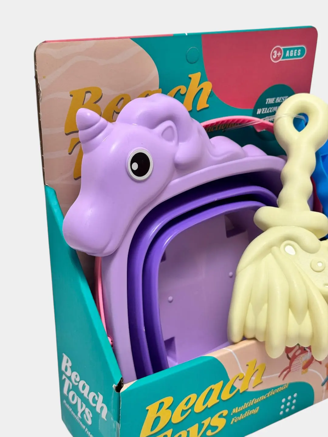 Beach Toys qum o'yinlari to'plami, Motorika va hissiyotni rivojlantirish, 3 yoshdan katta bolalar uchun — 3-rasm