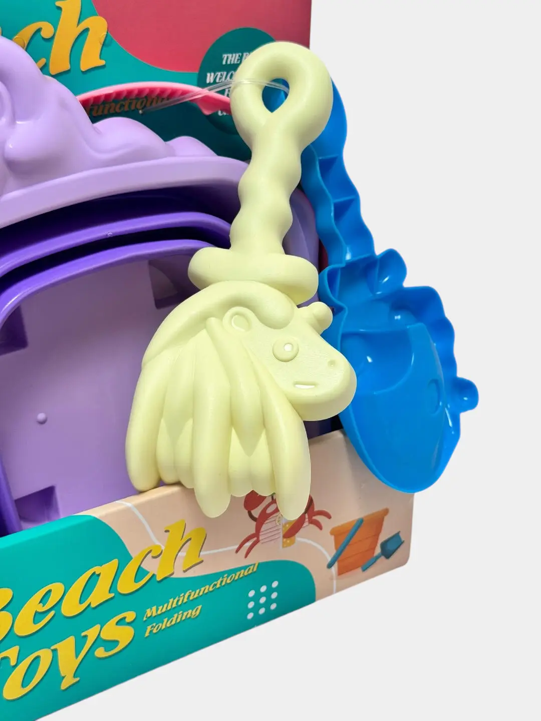 Beach Toys qum o'yinlari to'plami, Motorika va hissiyotni rivojlantirish, 3 yoshdan katta bolalar uchun — 4-rasm