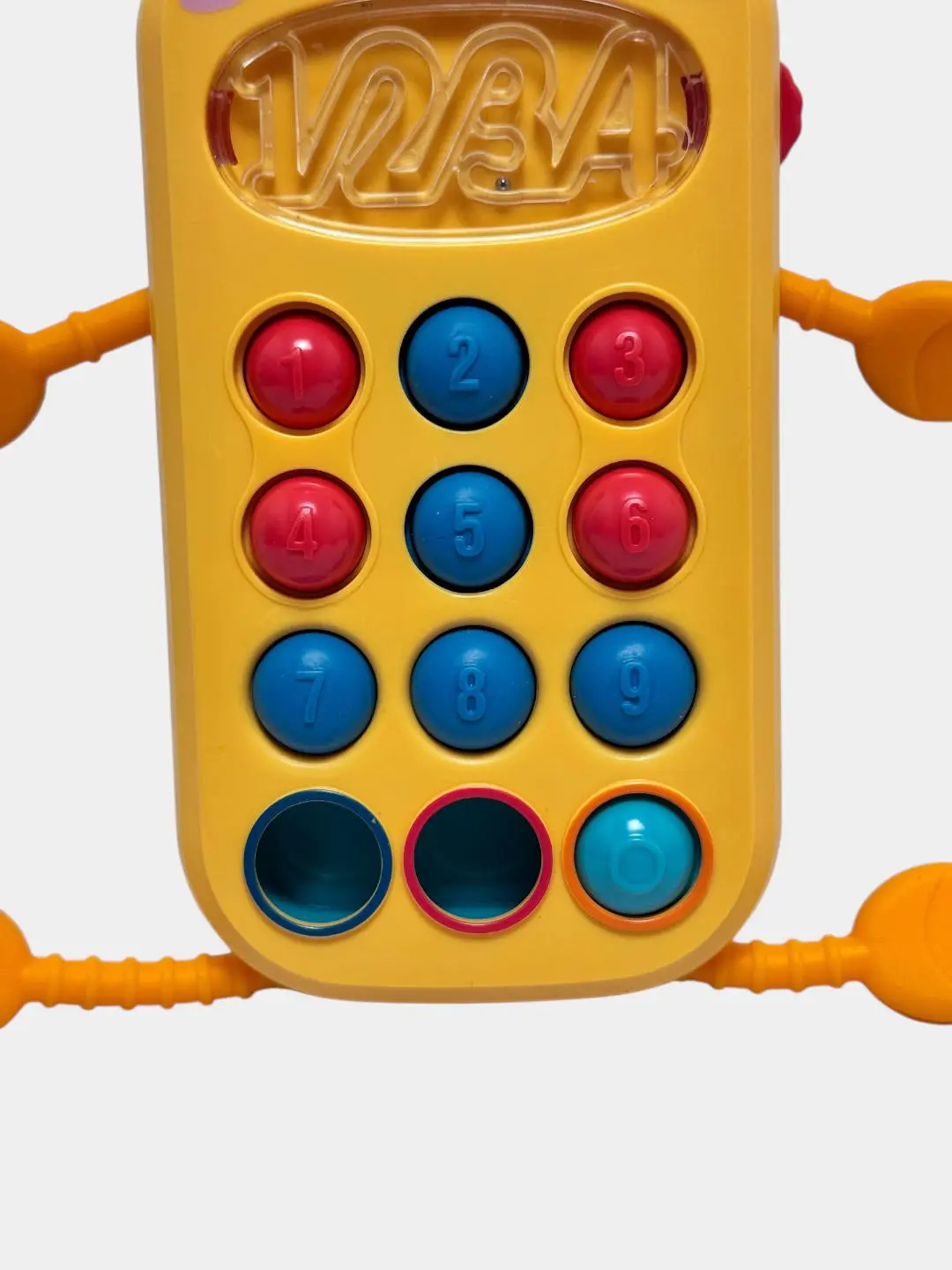 Rivishlanuvchi telefon-jaraf, 18 oydan katta, mayda motorika, sensarika, yorqin knopkalar — 5-rasm