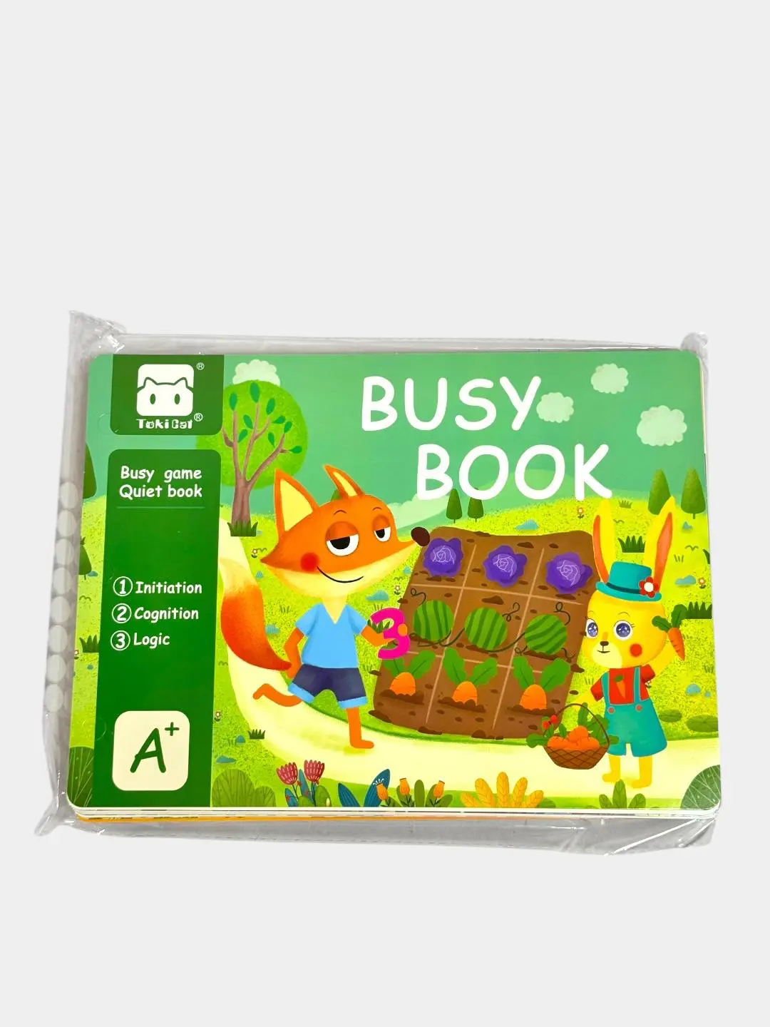 3+ yoshdagi bolalar uchun Art interaktiv sensory kitob texturalar bilan