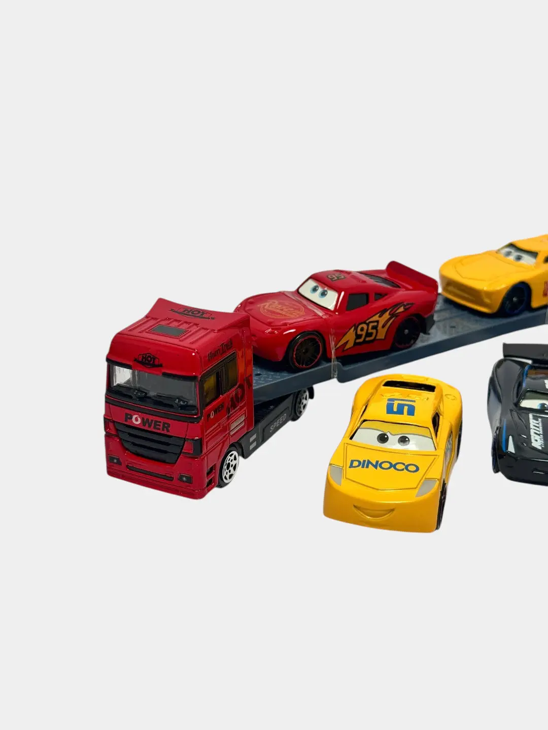 Bolalar uchun 7 ta metall model mashinalar to'plami Lightning McQueen — 4-rasm