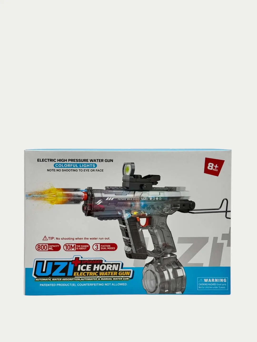 Elektr suvli avtomat UZI yorqin chiroqlar bilan 800 ml 10 metr — 2-rasm