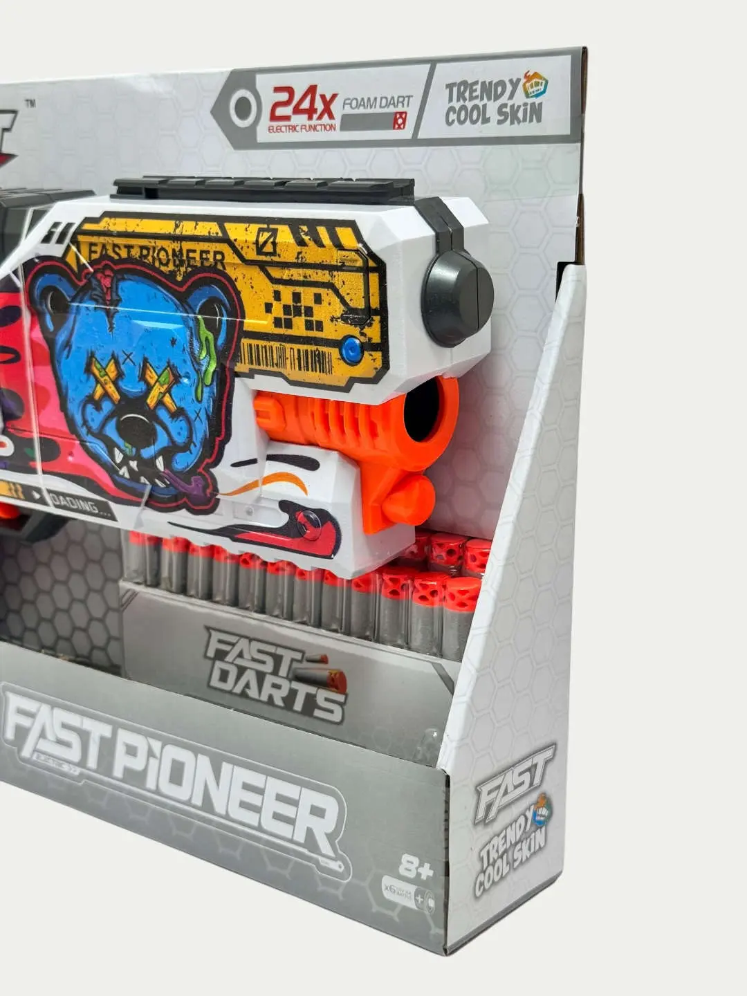 FAST BH107 bolalar blasteri, 24 yumshoq porolon drejk, grafiti dizayni, 8+ yoshdan boshlab — 3-rasm