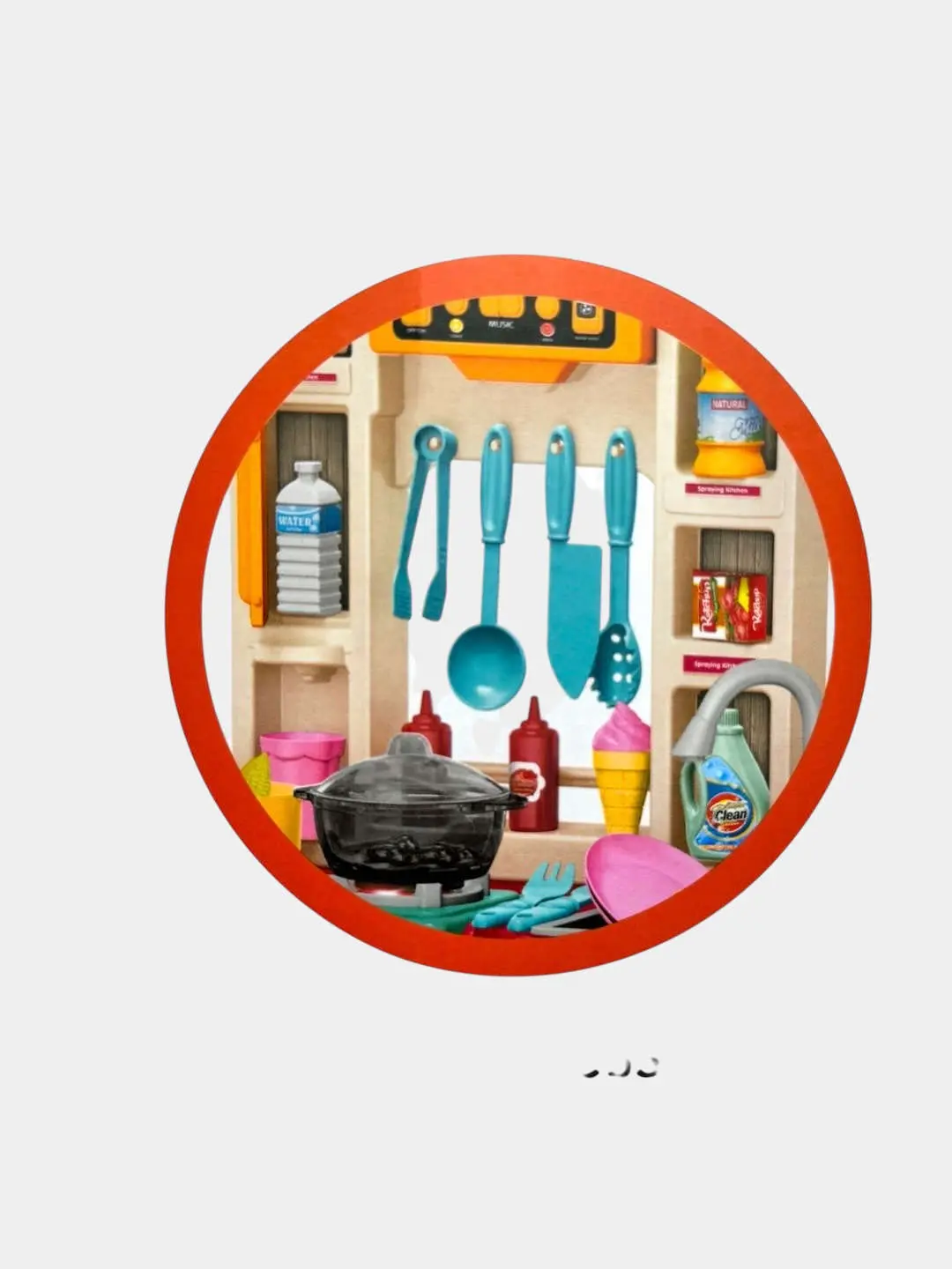Chef oshxona o'yin to'plami, 65 dona, interaktiv, 3 yoshdan oshgan bolalar uchun — 8-rasm