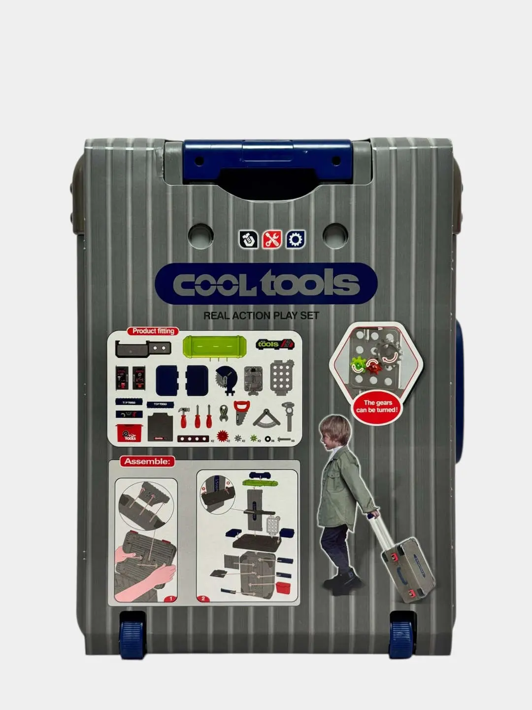 Чемодан инструментов Xiong Cheng Cool Tools верстак на колесиках игровой набор для детей — фото 3